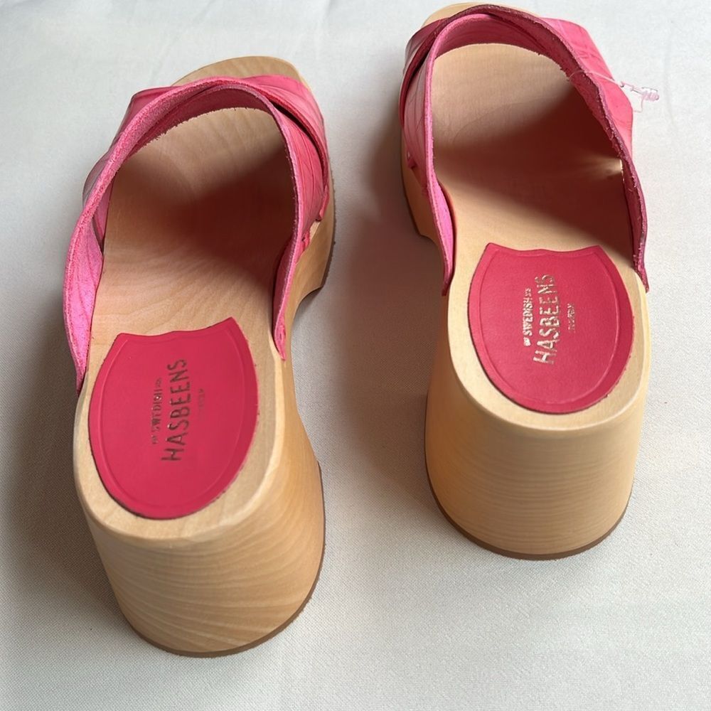 Swedish Hasbeens Fuchsia Mules - Picture 11 of 16